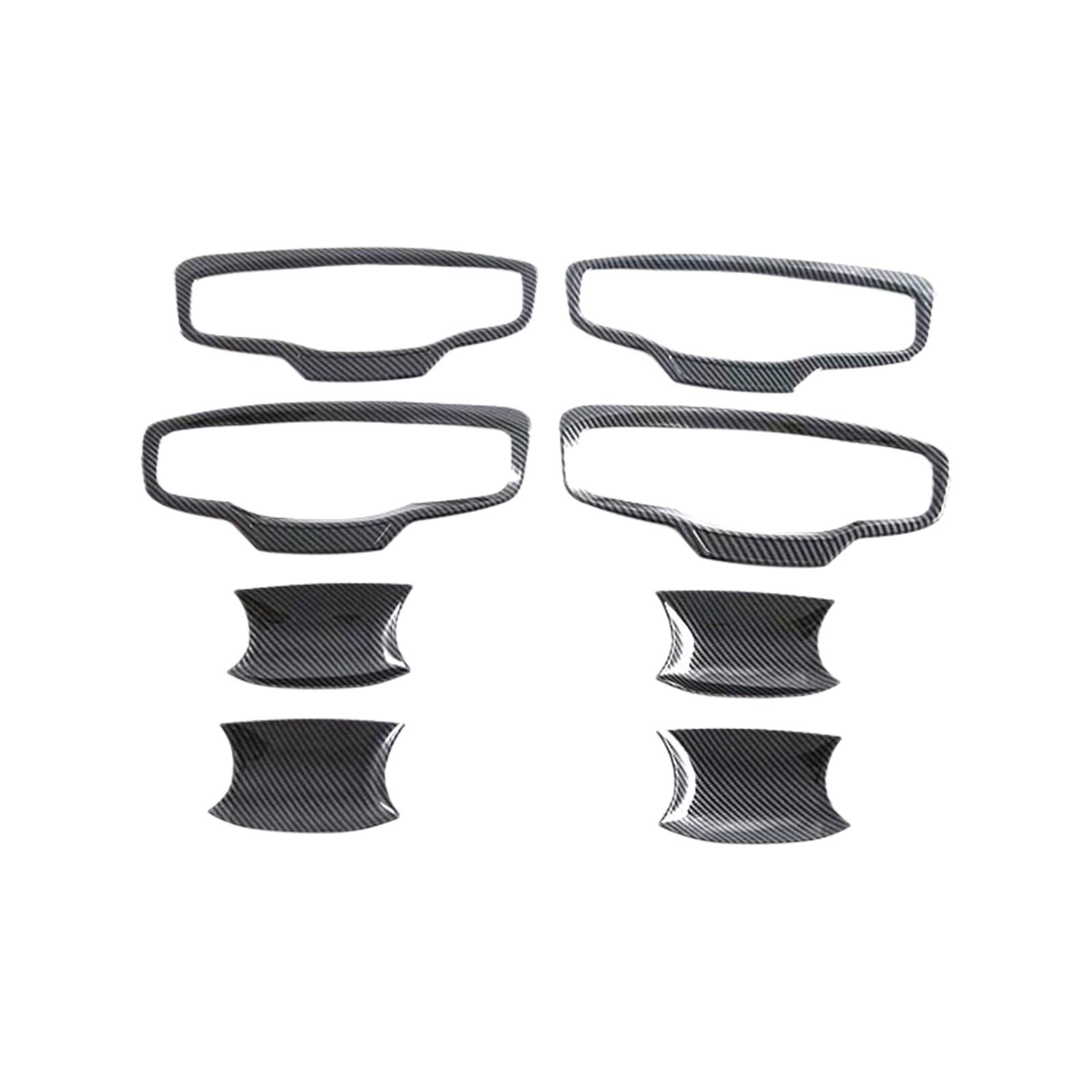 Carbon ABS Door Handle Bowl Cover Trim Suitable For Mitsubishi MV Triton 2023-25