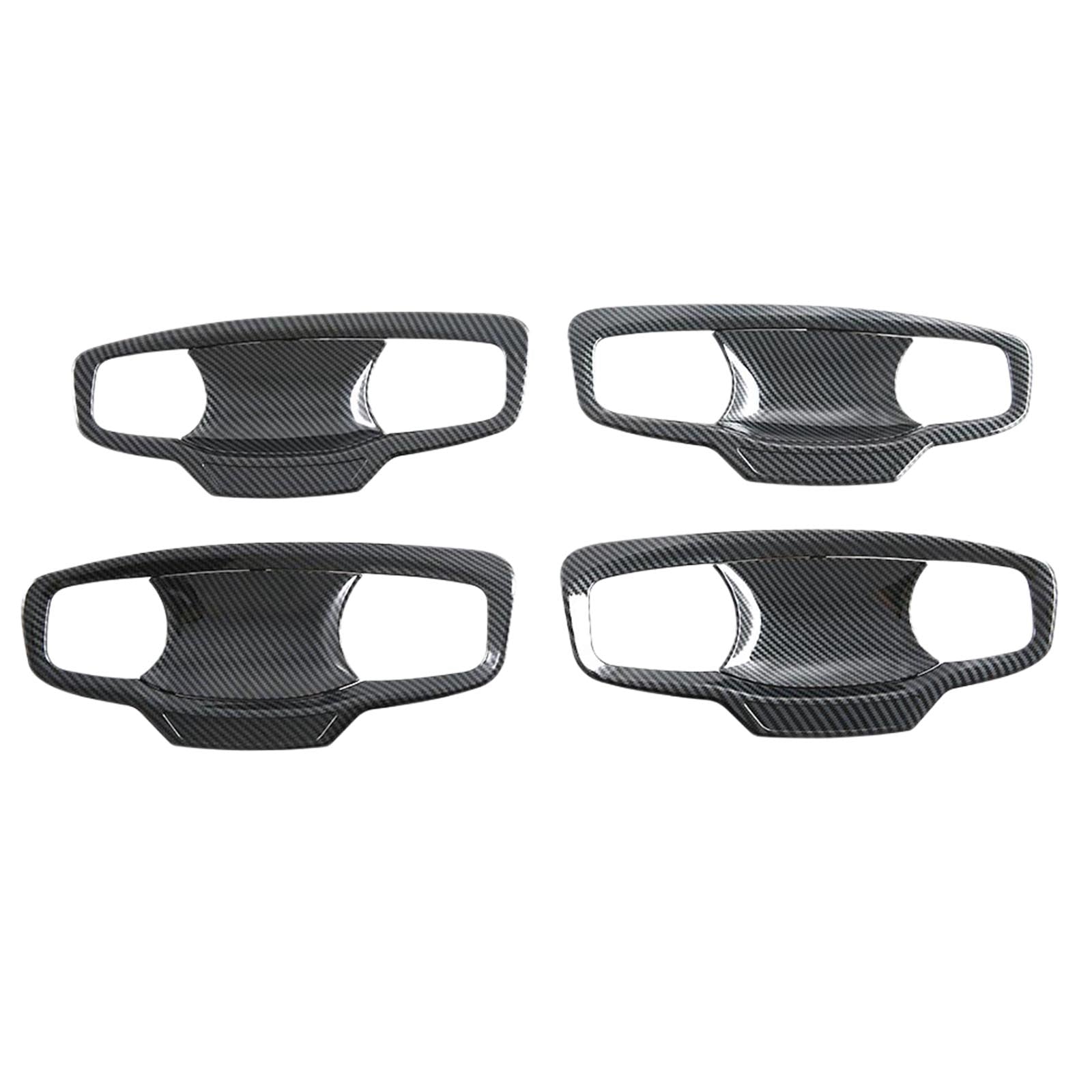 Carbon ABS Door Handle Bowl Cover Trim Suitable For Mitsubishi MV Triton 2023-25