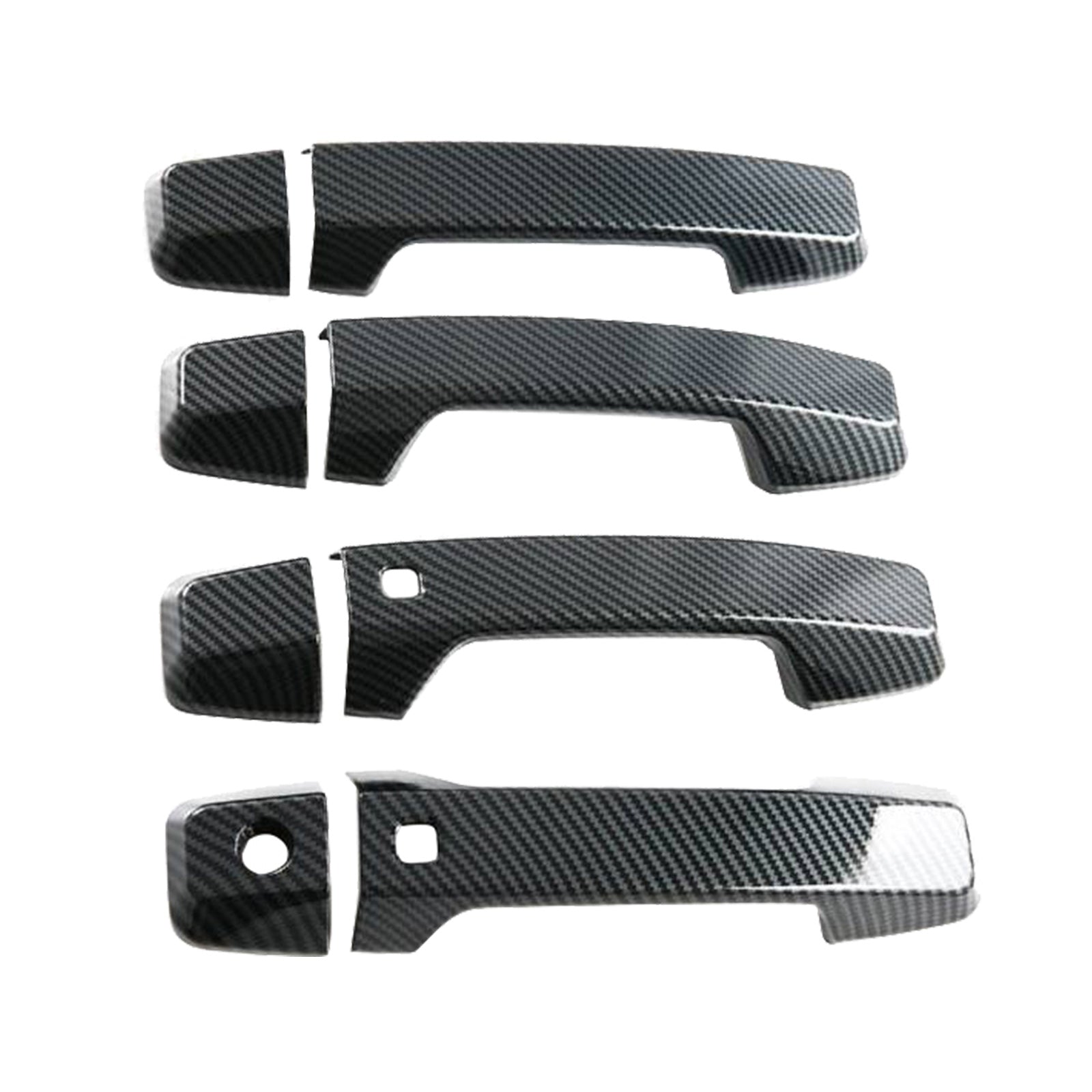 Side Door Handle Covers Suitable For Mitsubishi Triton L200 23-25 Carbon Fibre